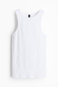 Топ H&M Ribbed Tank, белый