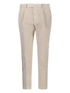 Плиссированные вельветовые брюки Santaniello, нейтральный