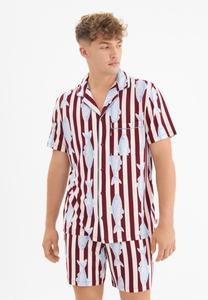 Пижамный комплект Chelsea Peers FISH STRIPE SET, Red