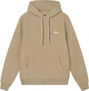 Толстовка Stussy Stock Logo Hood 'Khaki', коричневый