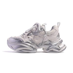 Кроссовки женские толстые низкие Burgely, розовый