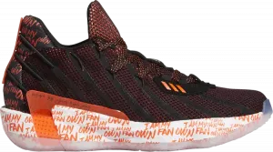 Кроссовки Adidas Dame 7 'I Am My Own Fan 2KDAY', красный