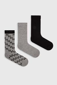 3 пары носков Karl Lagerfeld, серый