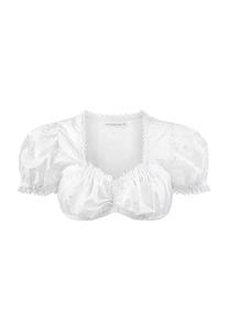 Блузка Dirndl, короткий рукав, вырез сердечко, для женщин STOCKERPOINT, белый