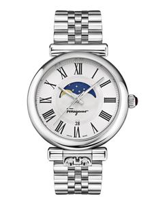 Часы Ferragamo Ora Moonphase Salvatore Ferragamo, цвет silver/stainless steel/silver