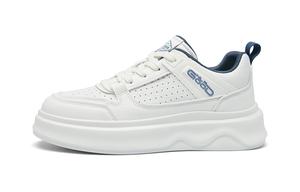 HLA Дышащие скейтерские ботинки для увеличения роста мужские бело-голубые, цвет White Blue