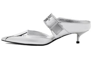 Alexander McQueen Панк-мюли «Silver» женские