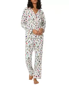 Классический пижамный комплект с длинными рукавами - эксклюзив Bedhead Pajamas, белый