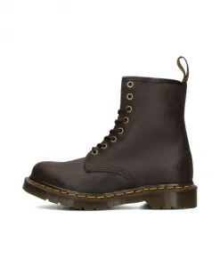 Коричневые кожаные ботинки на шнуровке Dr. Martens, коричневый