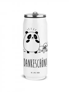 Mr. & Mrs. Panda Термос с изображением панды и надписью «Спасибо» белого цвета