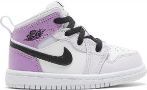 Кроссовки Air Jordan 1 Mid TD Barely Grape, фиолетовый