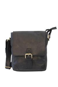 Кожаная сумка почтальона с пряжкой Columbia PRIMEHIDE, черный