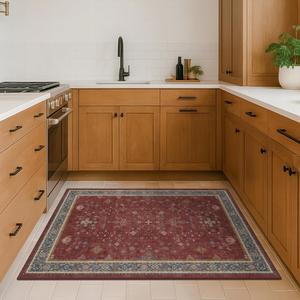 Ковер Hazo Haus для кухни, 92х122 см, бордовый