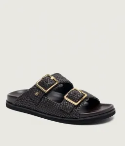 Кожаные тапочки Фрейя Boss, коричневый