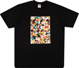 Футболка Supreme Pills Tee 'Black', черный