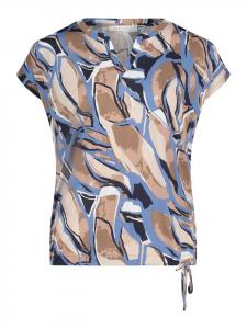 Повседневная рубашка со шнурком, цвет натуральный/синий BETTY & CO