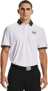 Under Armour мужская поло для гольфа Freedom Pique, White (100)/Baroque Green