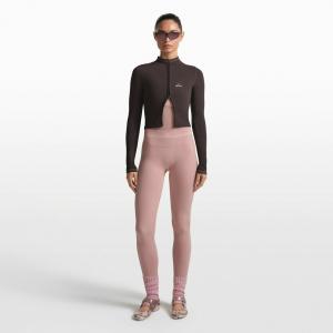 Леггинсы Nike x SKIMS Ribbed Seamless 26", розовый