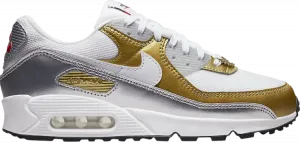 Кроссовки Nike Wmns Air Max 90 SE 'Metallic', золотой