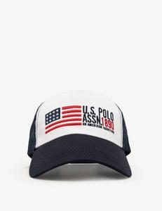 Бейсболка U.S. Polo Assn. Mens Uspa Flag Trucker, темно-синий/белый