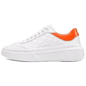 Кроссовки Skechers Court Classics Skateboarding Shoes Women's Low-top White/Orange, белый/оранжевый