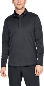 Under Armour мужская толстовка с капюшоном и кнопками UA Storm SweaterFleece Heather, Black/ Black