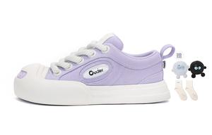 Кроссовки Ouder Smiler Skateboarding Shoes Unisex Low-top White, фиолетовый