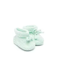 Пинетки в технике кроше Patachou, зеленый