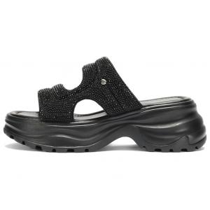 Женские бесшумные тапочки-слайды Senda, черный