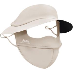 Маска для защиты от солнца из полиамида Unisex Jeep, бежевый
