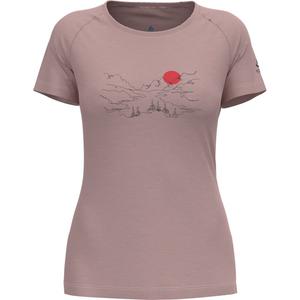 Футболка с круглым вырезом, s/s ascent p Odlo, лиловый