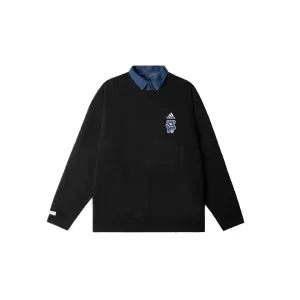 Adidas Свитшот Unisex Black с воротником-поло