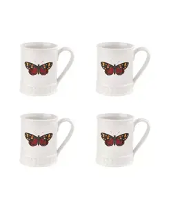 Кружки-Бабочки «Гармония ботанического сада», набор из 4 шт. Portmeirion, scarlet