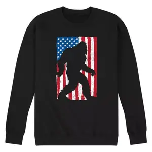 Мужская флисовая толстовка с принтом флага снежного человека Licensed Character, черный