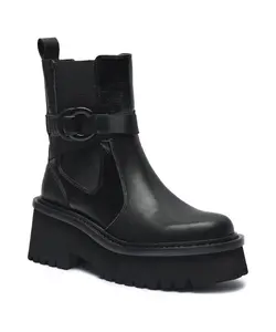 Кожаные ботильоны Flair 16 на платформе Liu Jo, черный