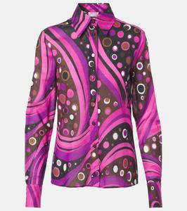 Футболка из хлопкового муслина Fontane Pucci, Fuxia Marrone