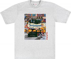 Футболка Supreme Manhattan Tee 'Ash Grey', серый