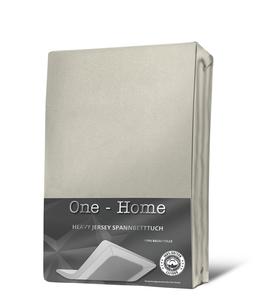 Простыня-топпер на подкладке натуральный 180х200 - 200х200 плотный трикотаж хлопок One-Home