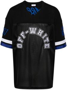 Off-White футболка с логотипом и вставками, черный