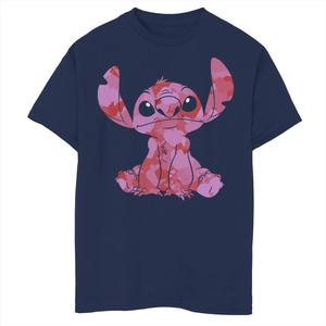 Футболка Disney's Lilo & Stitch с графическим рисунком Stitch Heart Fill для мальчиков 8–20 лет ко Дню святого Валентина Licensed Character
