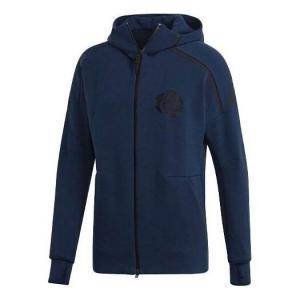 Куртка adidas Basketball Sports Hooded Jacket Navy Blue, черный