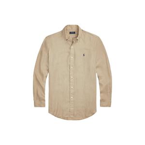 Льняная рубашка Polo Ralph Lauren, хаки