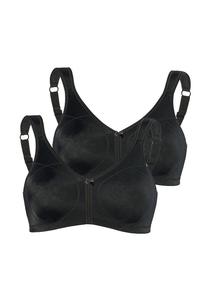 Спортивные бюстгальтеры Soft-Bra 2 шт. в упаковке Sassa, черный