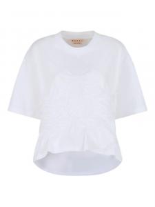 Футболка из хлопка Marni, белый