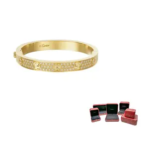 Cartier Браслет Love с бриллиантами из желтого золота 18 карат