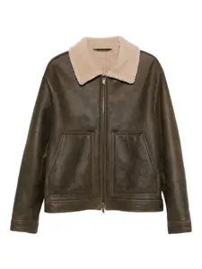 Куртка с меховым воротником Salvatore Santoro, зеленый