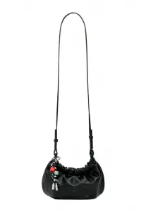 Большая сумка через плечо с подвесками в виде кошелька. Desigual, Black