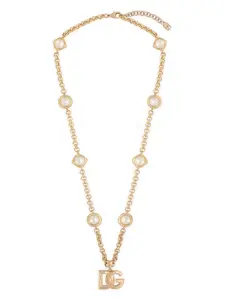 Колье с подвеской-логотипом DOLCE & GABBANA, золотой