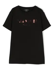 Футболка с логотипом Balmain Kids, черный