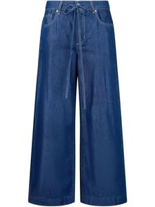 Расклешенные джинсы LIU JO с завязкой на талии, синий